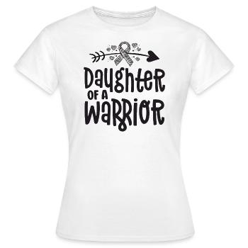 Fille d’un guerrier de la maladie rare - T-shirt Femme - blanc - Devant - AI Model Female 172 dark (172cm)