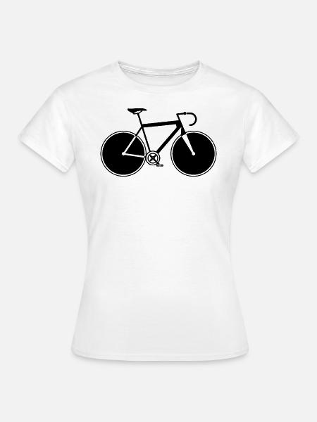 Rennrad - Frauen T-Shirt - Weiß