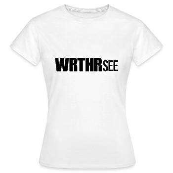 WRTHRSee - Wörthersee -Treffen - schwarz - Frauen T-Shirt - Weiß - Vorne - AI Model Female 172 dark (172cm)