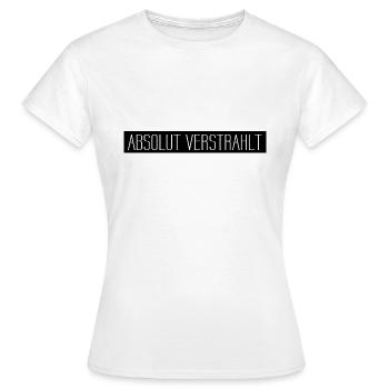 Absolut verstrahlt 001 AllroundDesigns - Frauen T-Shirt - Weiß - Vorne - AI Model Female 172 dark (172cm)
