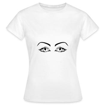 Evil Eyes - Women's T-Shirt - white - Front - AI Model Female 172 dark (172cm)