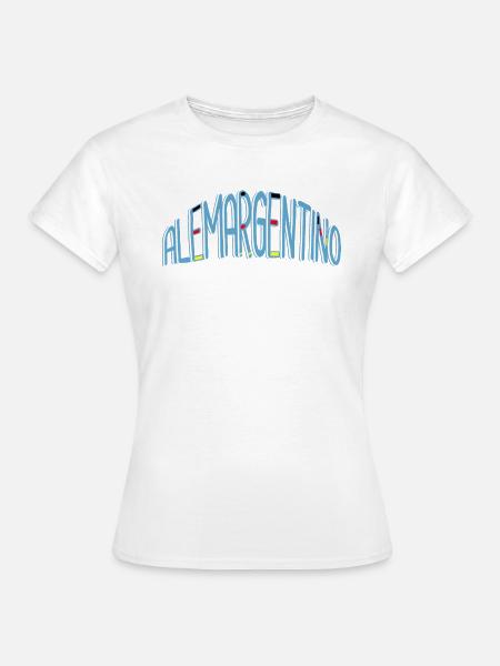 Argentinien-Deutsche deutsch-argentinisch Geschenk - Frauen T-Shirt - Weiß