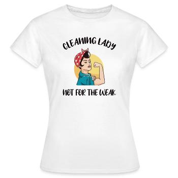 Femme de ménage Ménage - T-shirt Femme - blanc - Devant - AI Model Female 172 dark (172cm)