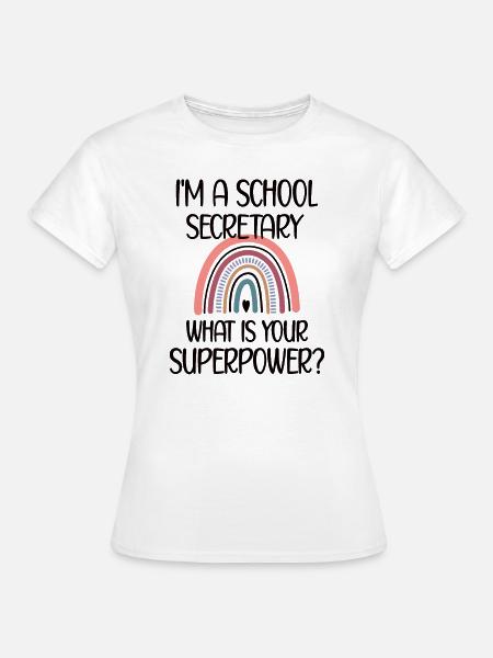 Schulsekretärin Schule Sekretariat Büroangestellte - Frauen T-Shirt - Weiß