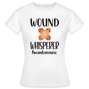 Infirmière Soins aux plaies - T-shirt Femme - blanc - Devant - AI Model Female 172 dark (172cm)
