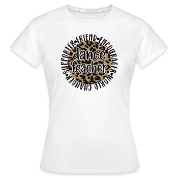 Reconnaissance de professeur de danse Cours de danse - T-shirt Femme - blanc - Devant - AI Model Female 172 dark (172cm)