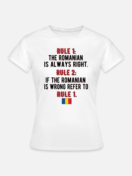 Proud Romanian Romania Flag Romanian Roots - Women's T-Shirt - white