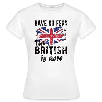 British Great Britain Origine Drapeau britannique - T-shirt Femme - blanc - Devant - AI Model Female 172 dark (172cm)