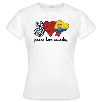 Équateur Équateur Racines équatoriennes - T-shirt Femme - blanc - Devant - AI Model Female 172 dark (172cm)