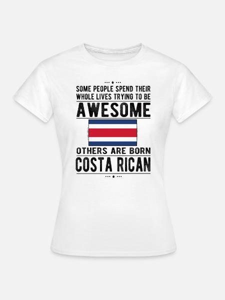 Costa Rica Costa Rica Drapeau du Costa Rica - T-shirt Femme - blanc