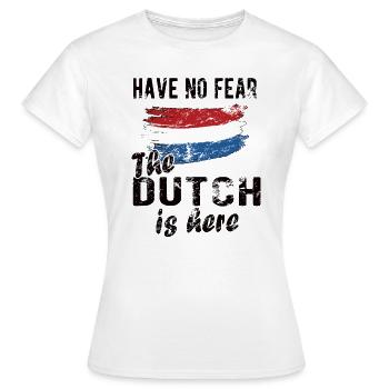 Pays-Bas néerlandais Drapeau néerlandais - T-shirt Femme - blanc - Devant - AI Model Female 172 dark (172cm)