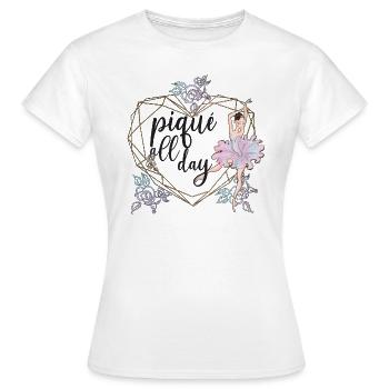 Danseuse de ballet ballerine danseuse de ballet - T-shirt Femme - blanc - Devant - AI Model Female 172 dark (172cm)