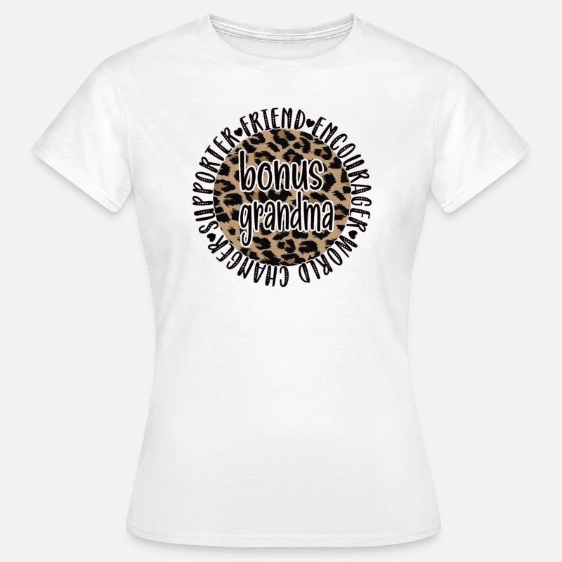 Stolze Bonus-Oma Beste Stiefgroßmutter Geschenk - Frauen T-Shirt - Weiß