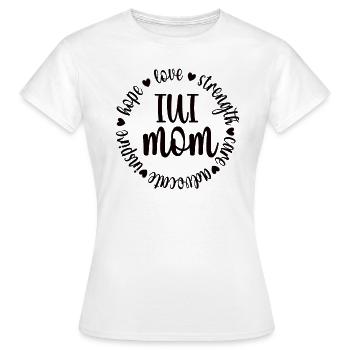 IUI Mama Intrauterine Insemination IUI Mutter - Frauen T-Shirt - Weiß - Vorne - AI Model Female 172 dark (172cm)
