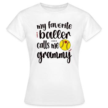 Grammy Oma Von Softballspieler Softball Grammy - Frauen T-Shirt - Weiß - Vorne - AI Model Female 172 dark (172cm)