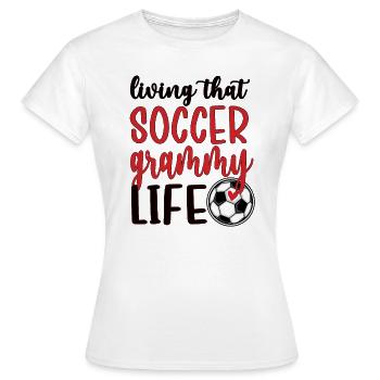 Grammy Oma Von Fußballspieler Fußball Grammy - Frauen T-Shirt - Weiß - Vorne - AI Model Female 172 dark (172cm)