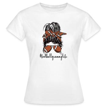 Football Grammy Grandma Of Football Player Grammy - Women's T-Shirt - white - Front - AI Model Female 172 dark (172cm)