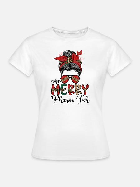 Pharmacy Technologist Christmas Pharmacy Tech Xmas - Frauen T-Shirt - Weiß