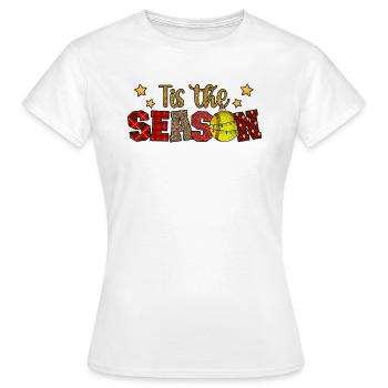 Softball Noël Joueur de softball Cadeau de fête de Noël - T-shirt Femme - blanc - Devant - AI Model Female 172 dark (172cm)