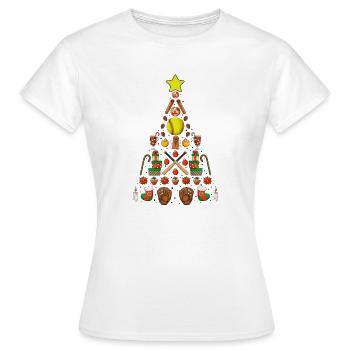 Softball Cadeaux de Noël Joueur de softball Noël - T-shirt Femme - blanc - Devant - AI Model Female 172 dark (172cm)