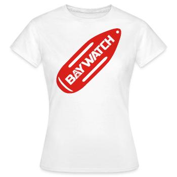 Baywatch Rote Rettungsboje - Frauen T-Shirt - Weiß - Vorne - AI Model Female 172 dark (172cm)