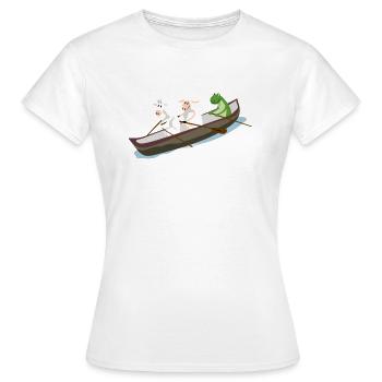 Les rameurs de Kremser - T-shirt Femme - blanc - Devant - AI Model Female 172 dark (172cm)