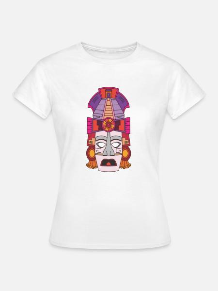 Maya-Maske - Frauen T-Shirt - Weiß
