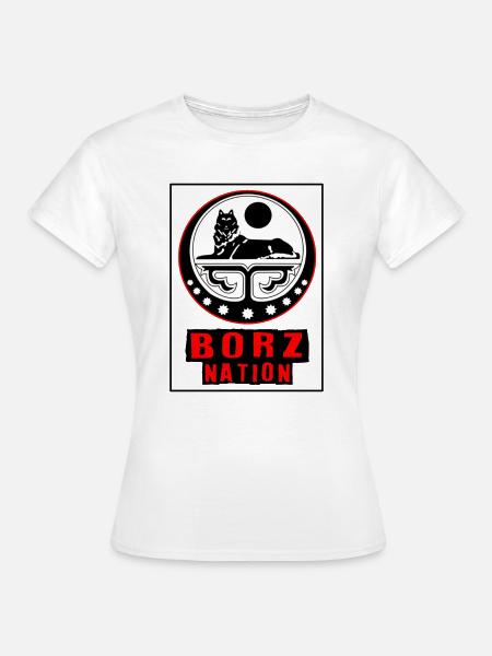 Chechnya borz nation - Frauen T-Shirt - Weiß