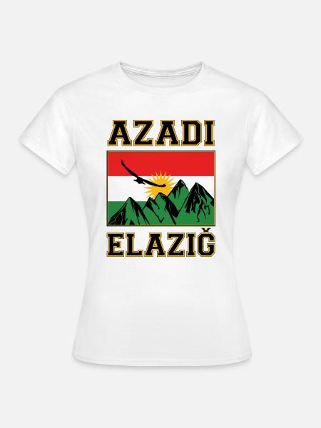 Kurdistan Azadi Elazig. free Kurdistan - Frauen T-Shirt - Weiß