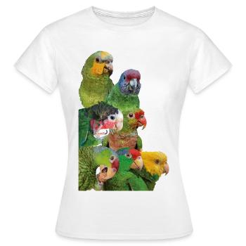 Amazonas-Papageien - Frauen T-Shirt - Weiß - Vorne - AI Model Female 172 dark (172cm)