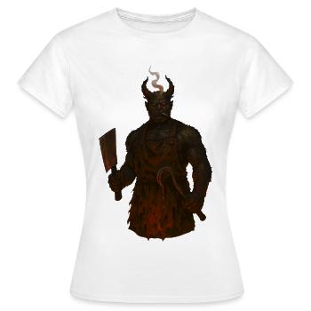 Devil Butcher Demon - Frauen T-Shirt - Weiß - Vorne - AI Model Female 172 dark (172cm)