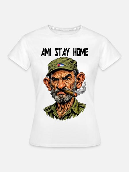 Kubanischer Veteran mit Zigarre - Frauen T-Shirt - Weiß
