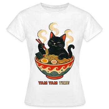 Yam Yam Time - Frauen T-Shirt - Weiß - Vorne - AI Model Female 172 dark (172cm)