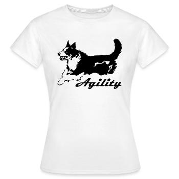 Agility - Frauen T-Shirt - Weiß - Vorne - AI Model Female 172 dark (172cm)