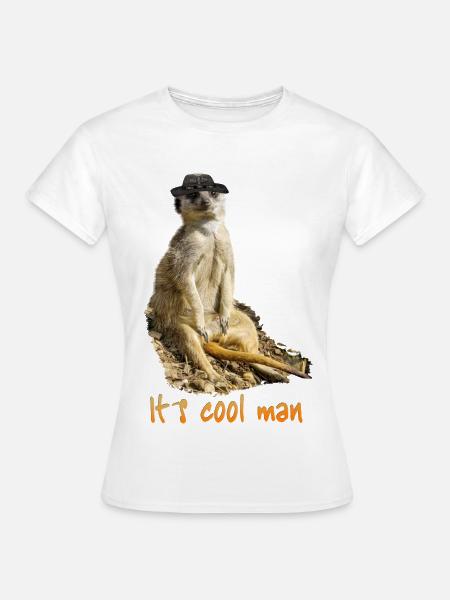 It´s cool man - Frauen T-Shirt - Weiß
