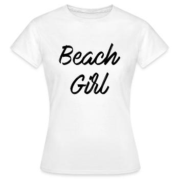 Beach Girl | Das perfekte Geschenk - Frauen T-Shirt - Weiß - Vorne - AI Model Female 172 dark (172cm)