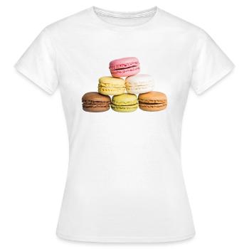 Macarons - Frauen T-Shirt - Weiß - Vorne - AI Model Female 172 dark (172cm)