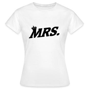 MRS. couronne - T-shirt Femme - blanc - Devant - AI Model Female 172 dark (172cm)