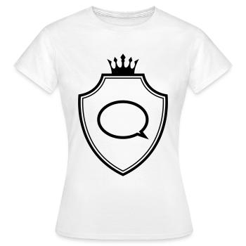 Bulle de parole Armoiries Communication - T-shirt Femme - blanc - Devant - AI Model Female 172 dark (172cm)