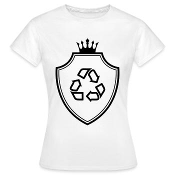 Armoiries de recyclage - T-shirt Femme - blanc - Devant - AI Model Female 172 dark (172cm)
