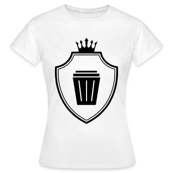Armoiries de la poubelle - T-shirt Femme - blanc - Devant - AI Model Female 172 dark (172cm)
