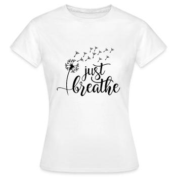 Respire juste - T-shirt Femme - blanc - Devant - AI Model Female 172 dark (172cm)