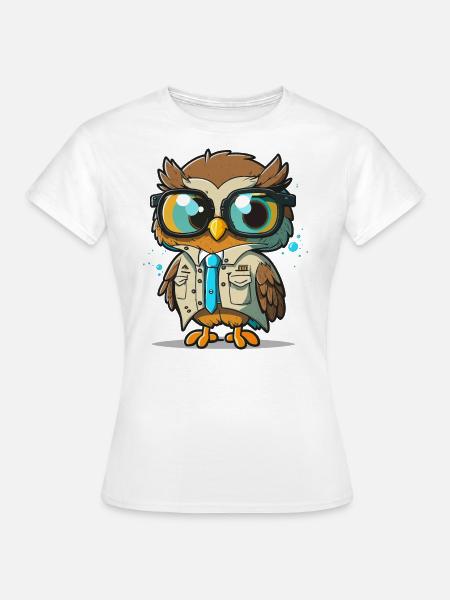 Der weise Wissenschaftler - Frauen T-Shirt - Weiß