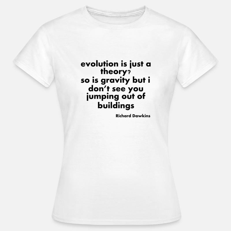 citations d'évolution - T-shirt Femme - blanc