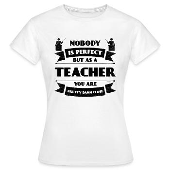 l'apprentissage des enseignants des élèves de l'école des enseignants parfait - T-shirt Femme - blanc - Devant - AI Model Female 172 dark (172cm)