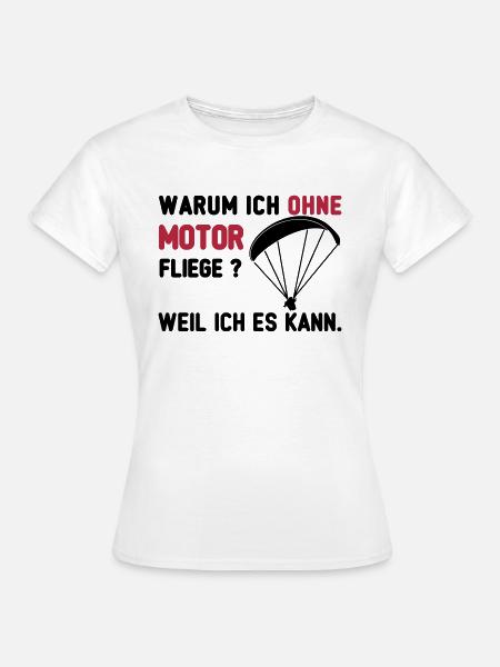ohne motor paragliding - Frauen T-Shirt - Weiß