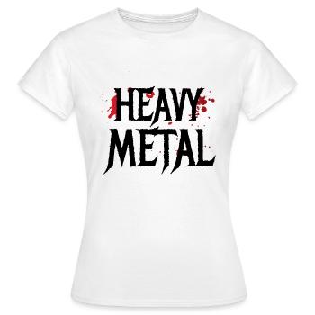 Heavy Metal nicht fuer Pussys - Frauen T-Shirt - Weiß - Vorne - AI Model Female 172 dark (172cm)