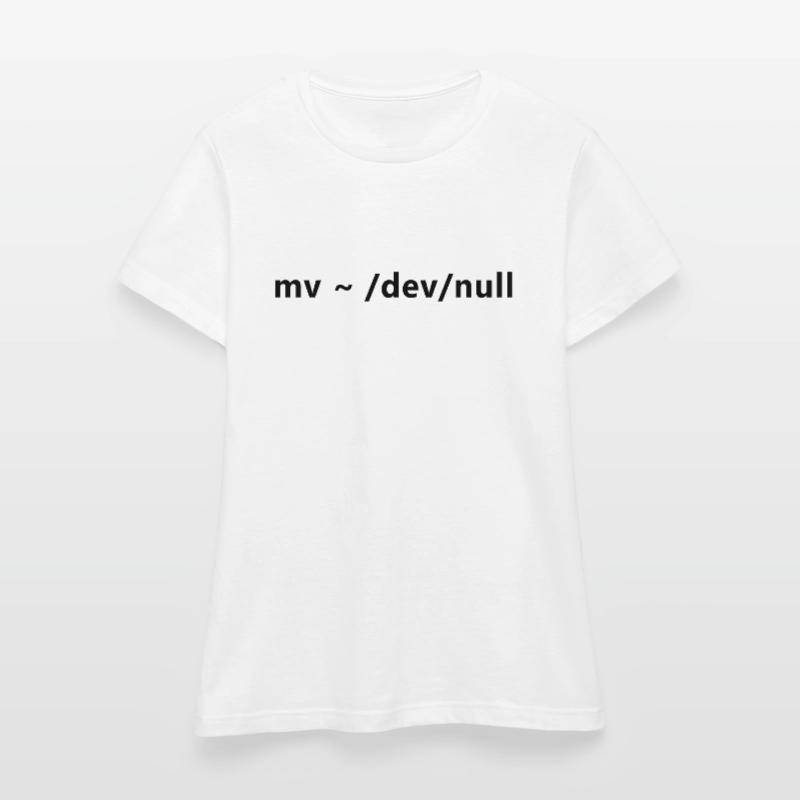 Commandes Linux dangereuses de Linux Admin T-shirt Femme