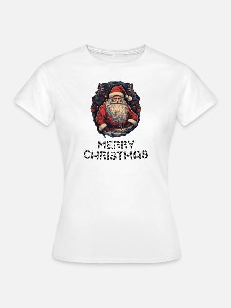 Weihnachtsmann - Marry Christmas - Frauen T-Shirt - Weiß