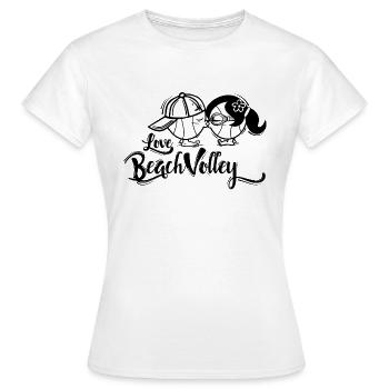 Beach Volley - T-shirt Femme - blanc - Devant - AI Model Female 172 dark (172cm)